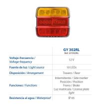 MIRAL 512111005 - PILOTO TRA LED 5FAMBAR ROJO 12V G.YEAR=GY302RL=44-1817